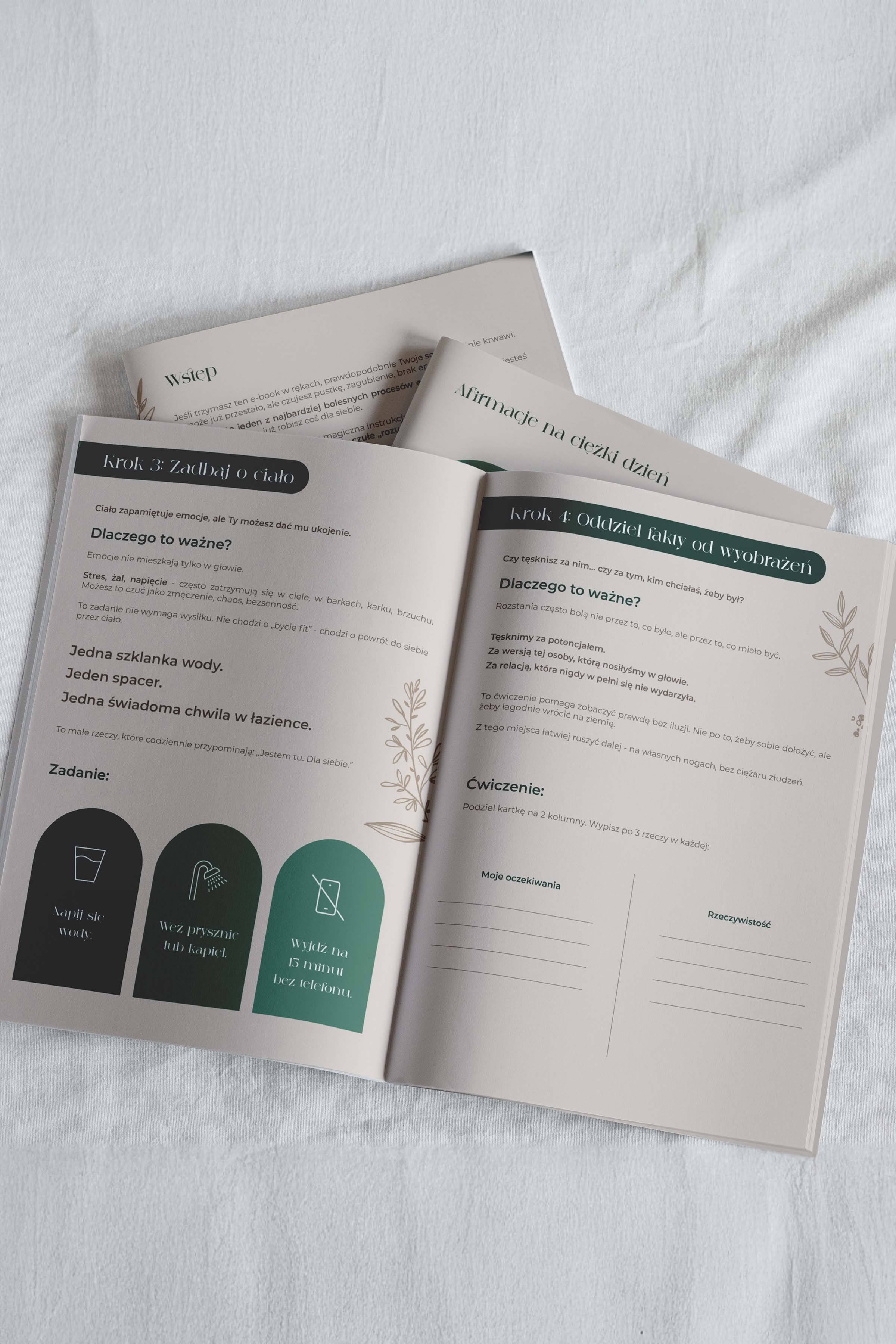 Mockup e-booka w tle